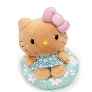 NWT Sanrio Hello Kitty Swim Ring Bean Doll Hawaii Cute Kawaii Tan Sunkissed $32
